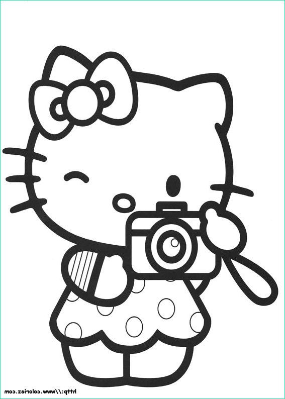 Dessin à Colorier Hello Kitty Nouveau Collection Coloriage Hello Kitty à Colorier Dessin à Imprimer