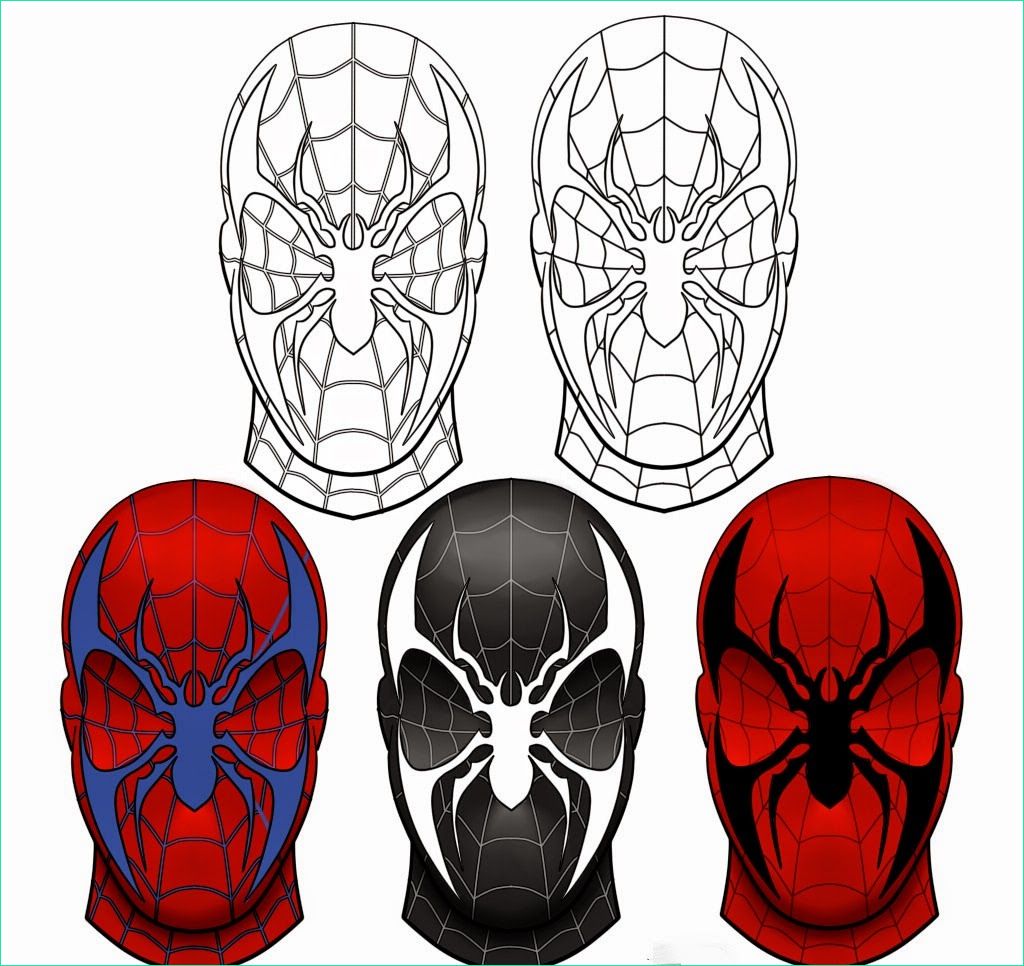 Dessin à Colorier Spiderman Beau Galerie Coloriage Spiderman Masque