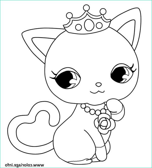 Dessin A Imprimer Kawaii Animaux Unique Stock Coloriage Chat Princesse Kawaii Dessin Chat à Imprimer