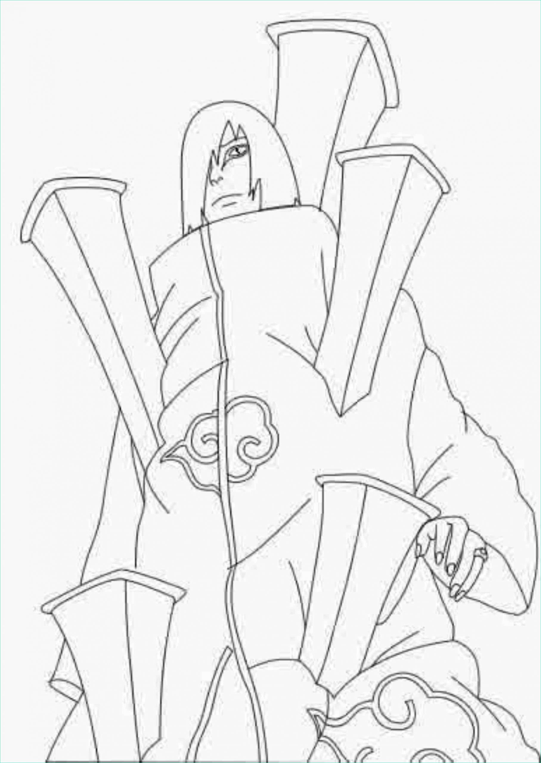 Dessin Akatsuki Unique Images Free All Akatsuki Members Coloring Page Download Free