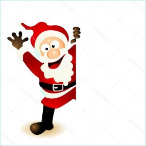 Dessin Animé Noel Maternelle Nouveau Photos Santa Claus Cartoon Greeting Card — Stock