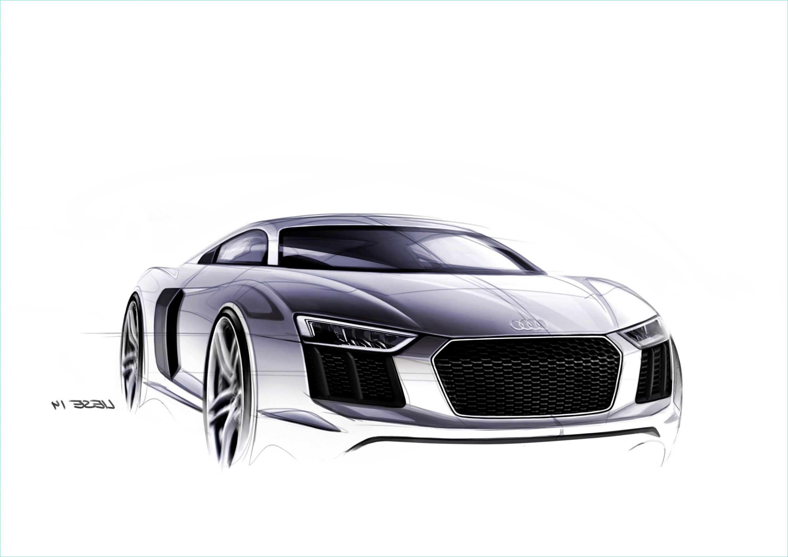 Dessin Audi R8 Beau Image 2016 Audi R8 Design Sketches are something to Geek Over