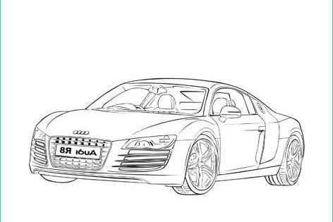 Dessin Audi R8 Inspirant Photographie Coloriage Audi R8 à Décorer