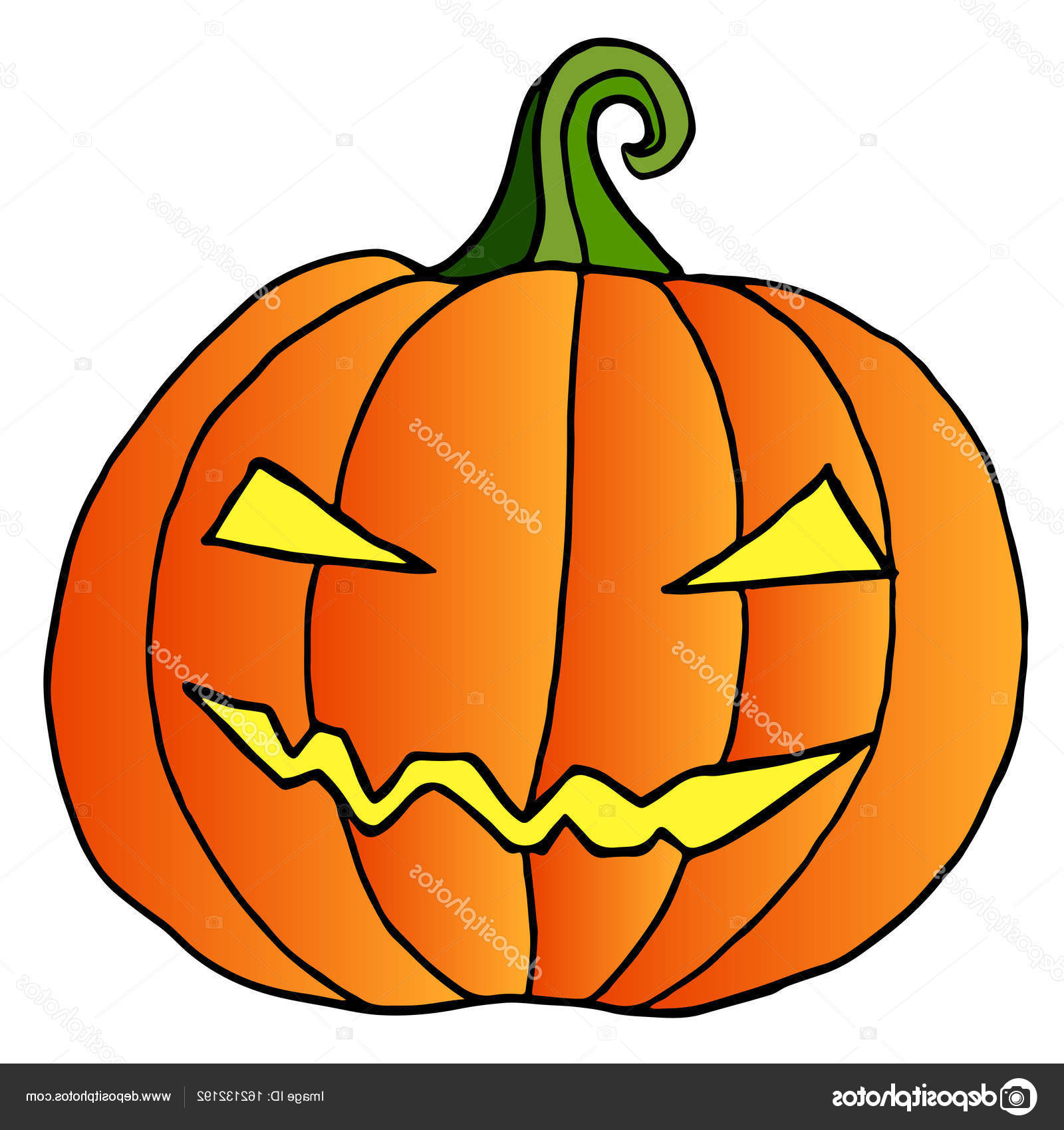 Dessin Citrouille Inspirant Photos Cartoon Pumpkin Face Happy Crazy Halloween isolated