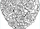 Dessin Coeur A Imprimer Cool Photos Coloriage Roses En forme De Coeur Jecolorie