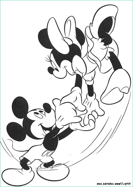 Dessin Mickey Minnie Bestof Photos Coloriage Mickey Danse Avec Minnie