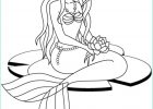 Dessin Sirène à Imprimer Beau Images Coloriage Gratuit Une Sirène assise Sur Un Nénuphar