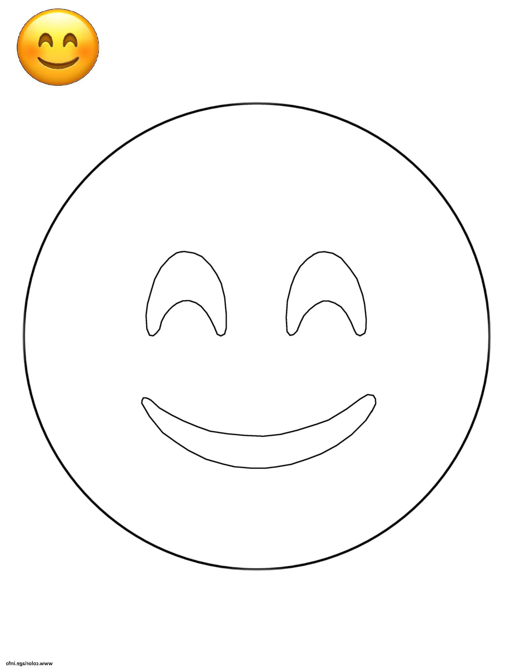 Emoji à Imprimer Luxe Stock Coloriage Emoji Smiley Face Smiley Jecolorie