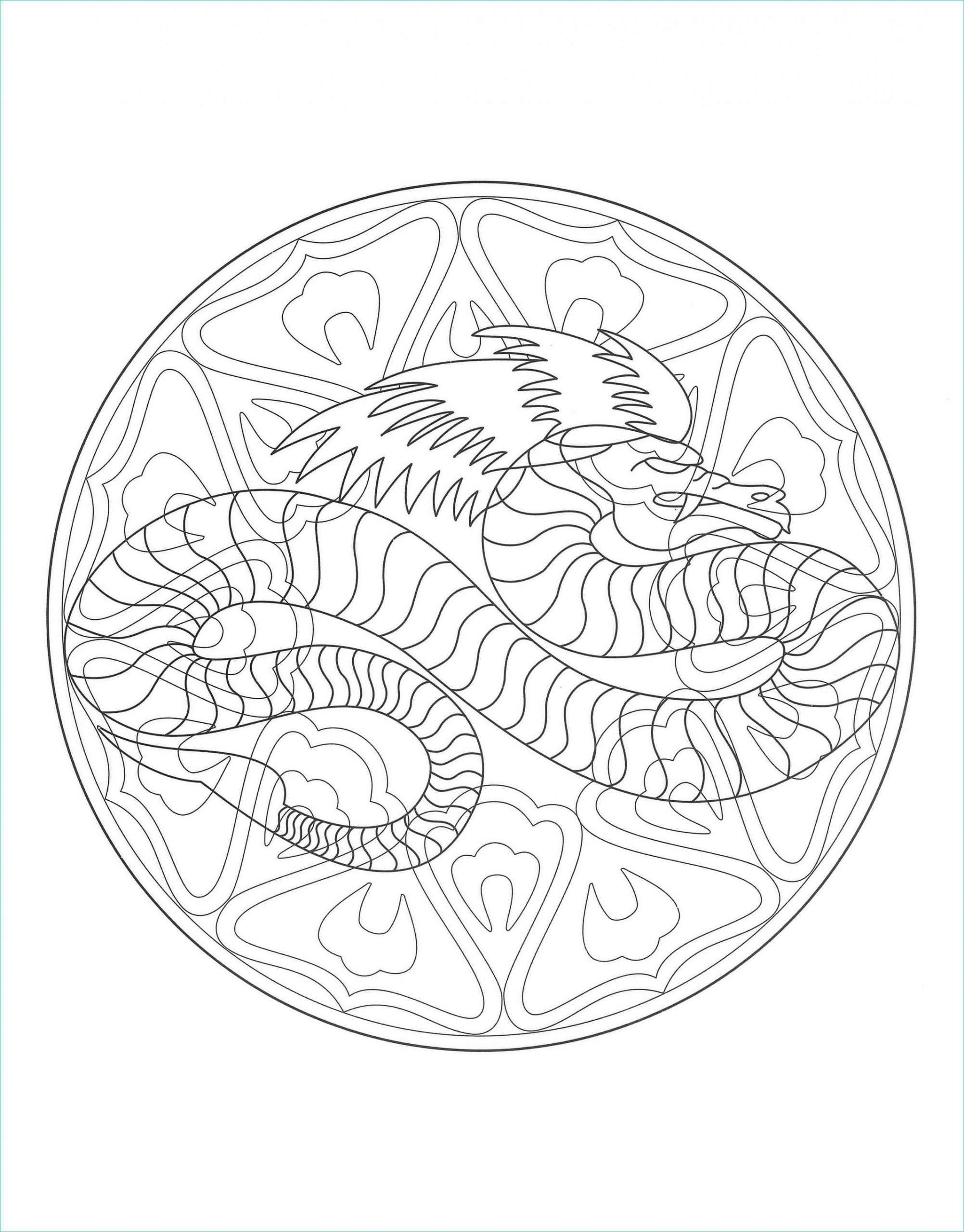 Mandala à Imprimer Difficile Dragon Inspirant Photographie Mandala Dragon 4 M&amp;alas Adult Coloring Pages