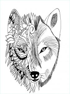 Mandala Animaux Loup Cool Photographie Tatouage Loup Krissy Tatouages Coloriages Difficiles