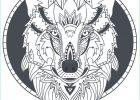 Mandala Animaux Loup Luxe Photos totem Loup Imprimer Des Coloriages Parfait Tattoo