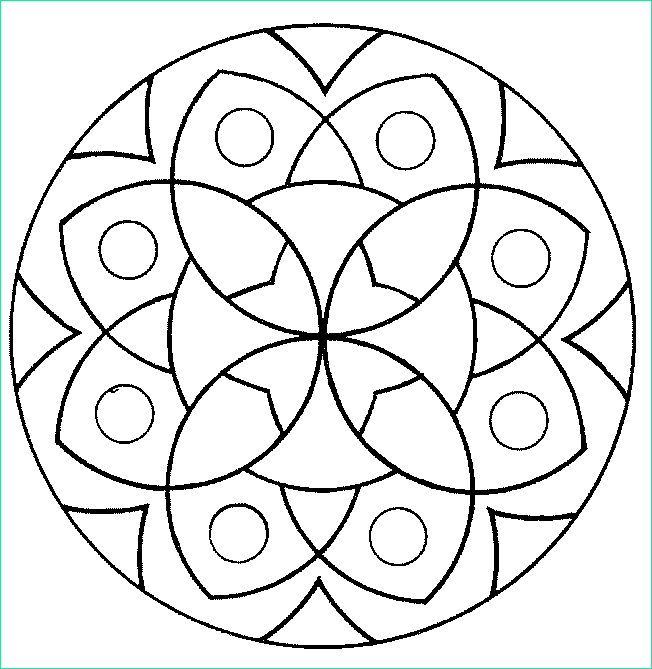 Mandala Facile à Dessiner Nouveau Images Coloriage Mandala