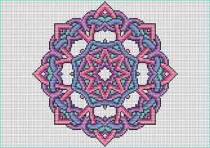 Mandala Stitch Luxe Photographie Pattern Knotty Mandala Cross Stitch Chart by