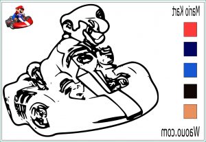 Mario A Colorier Cool Galerie Coloriage Mario Kart Sur son Bolide En Pleine Course à