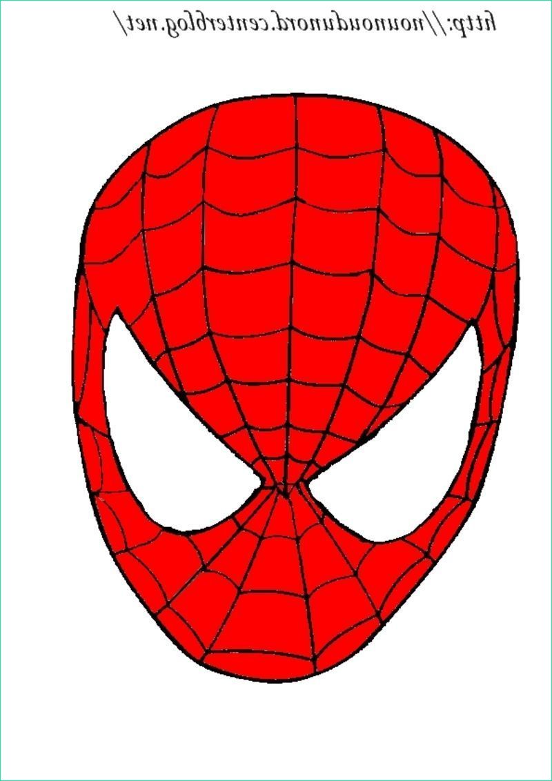 Masque Dessin Unique Image Masque Spiderman à Imprimer