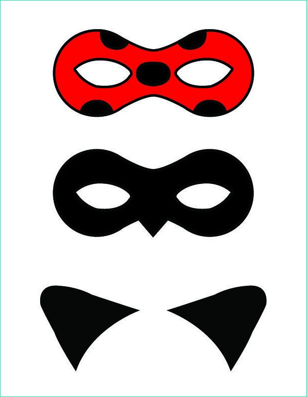 Masque Miraculous à Imprimer Impressionnant Photos Free Printable Masks and Cat Ears for Ladybug and Cat Noir