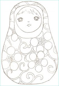 Matriochka Coloriage Cool Collection Matryoshka Laura More Coloring Pages