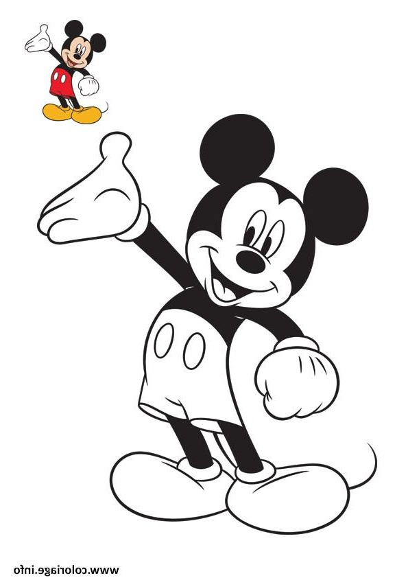 Mickey A Colorier Bestof Stock Coloriage Disney Mickey original Dessin
