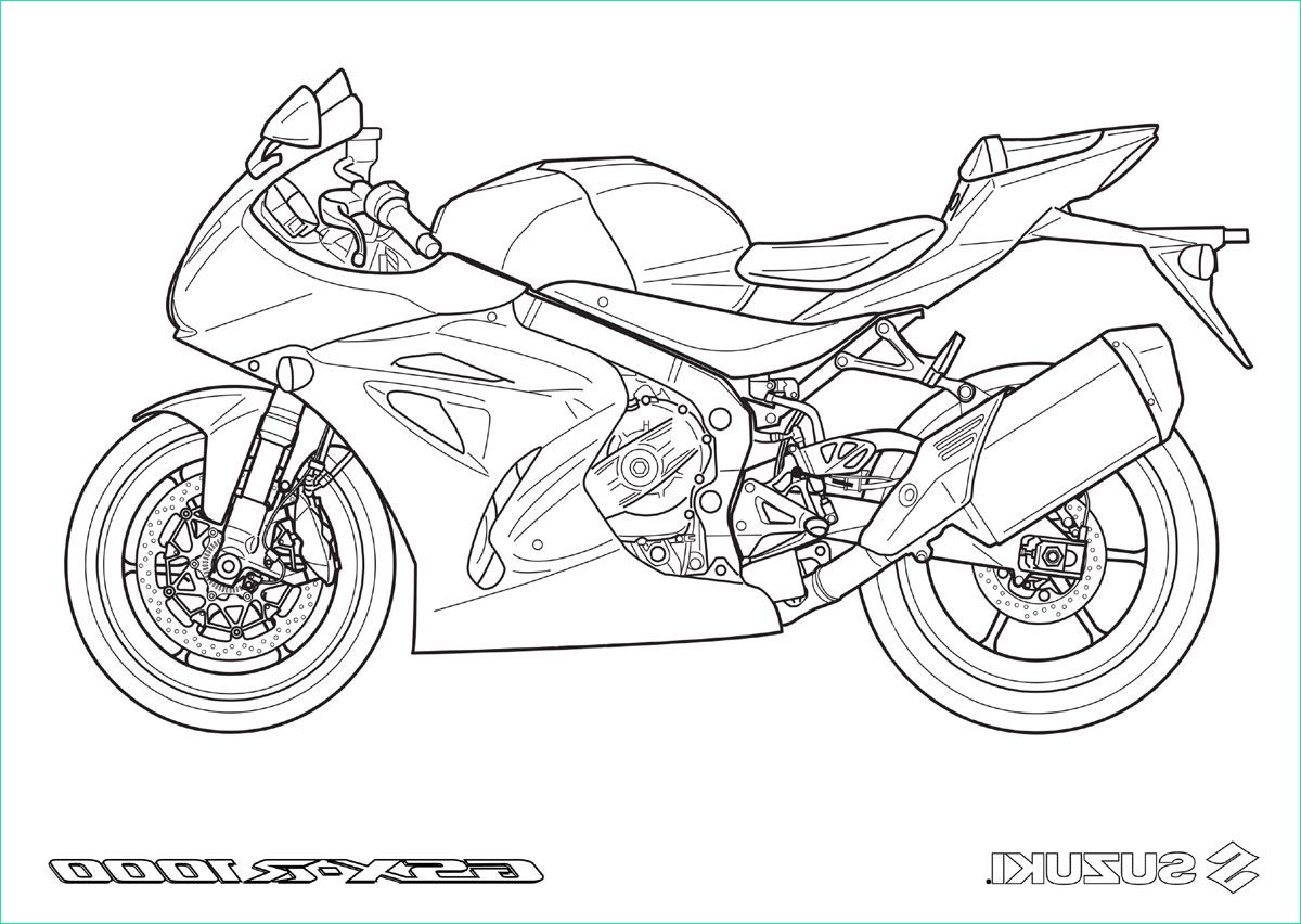 Moto A Imprimer Nouveau Galerie Coloriages Motos à Imprimer Suzuki