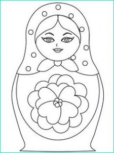 Poupée Coloriage Beau Images Matryoshka Doll Drawing at Getdrawings