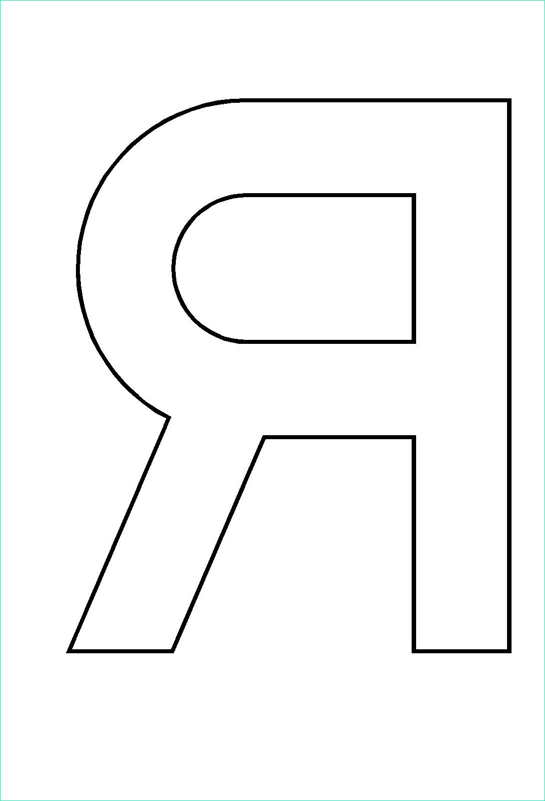 R Dessin Cool Photos Coloriages à Imprimer Lettre R Numéro