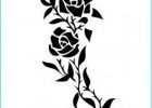 Rose Dessin Noir Et Blanc Inspirant Photographie Pochoir Fleur Rose Adhésif Et Repositionnable