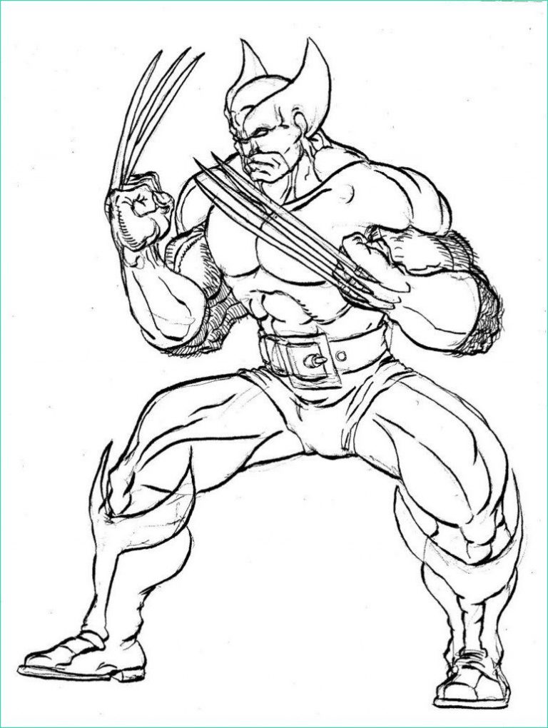 9 Beau De Wolverine Coloriage Images  Coloriage  Coloriage