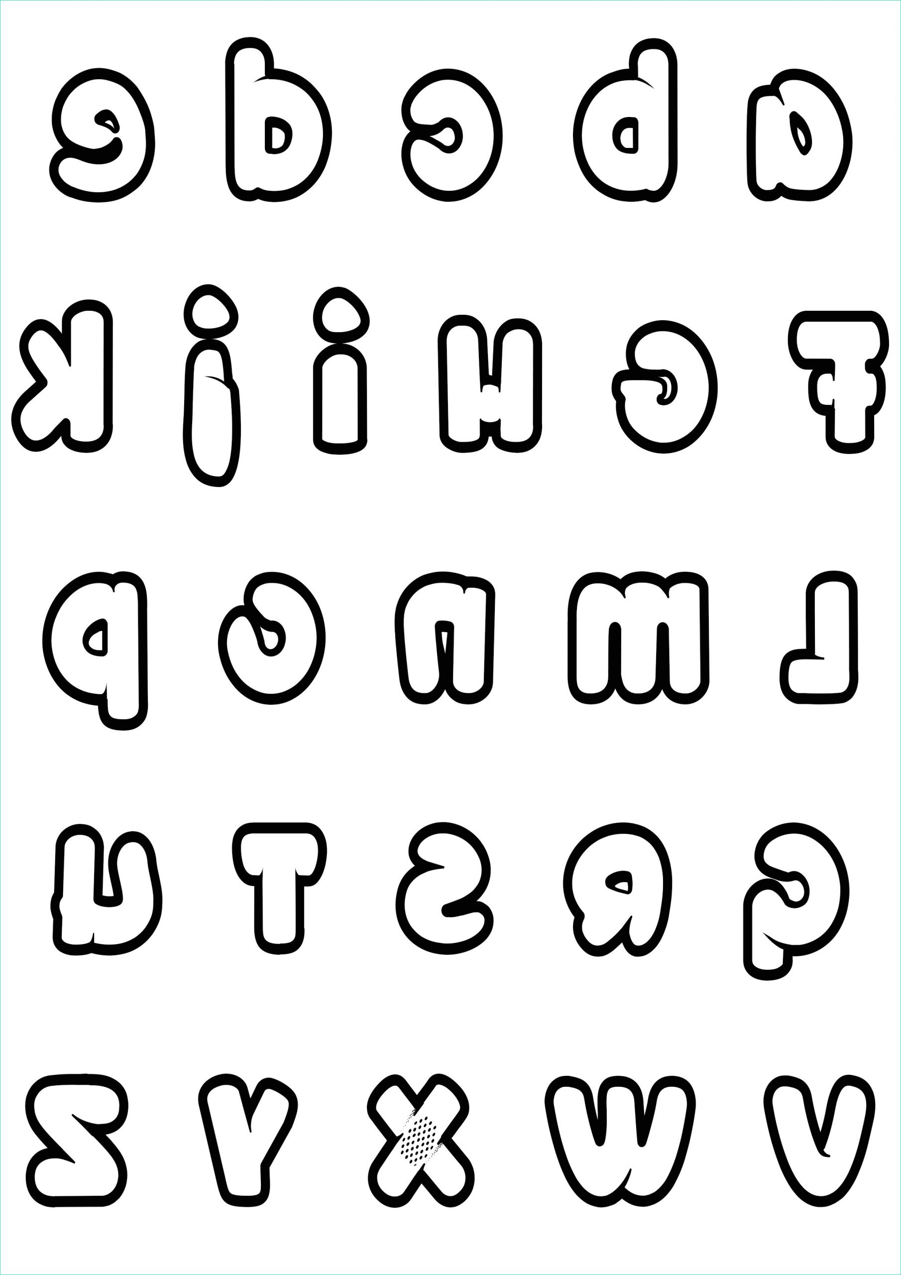 Alphabet à Colorier Impressionnant Photographie Alphabet Style Nuages Coloriages Alphabet Et Lettres
