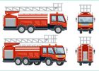 Camion Pompiers Dessin Cool Collection Voitures De Camion De Pompiers Design Dessin Animé Mis