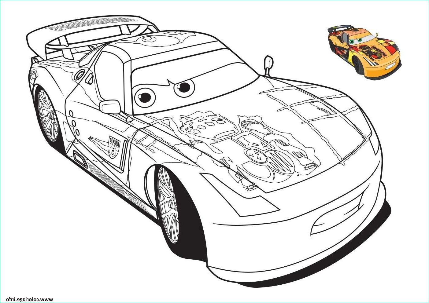 Cars 3 A Colorier Cool Photos Coloriage Cars 3 Miguel Camino Superbe Voiture Jaune