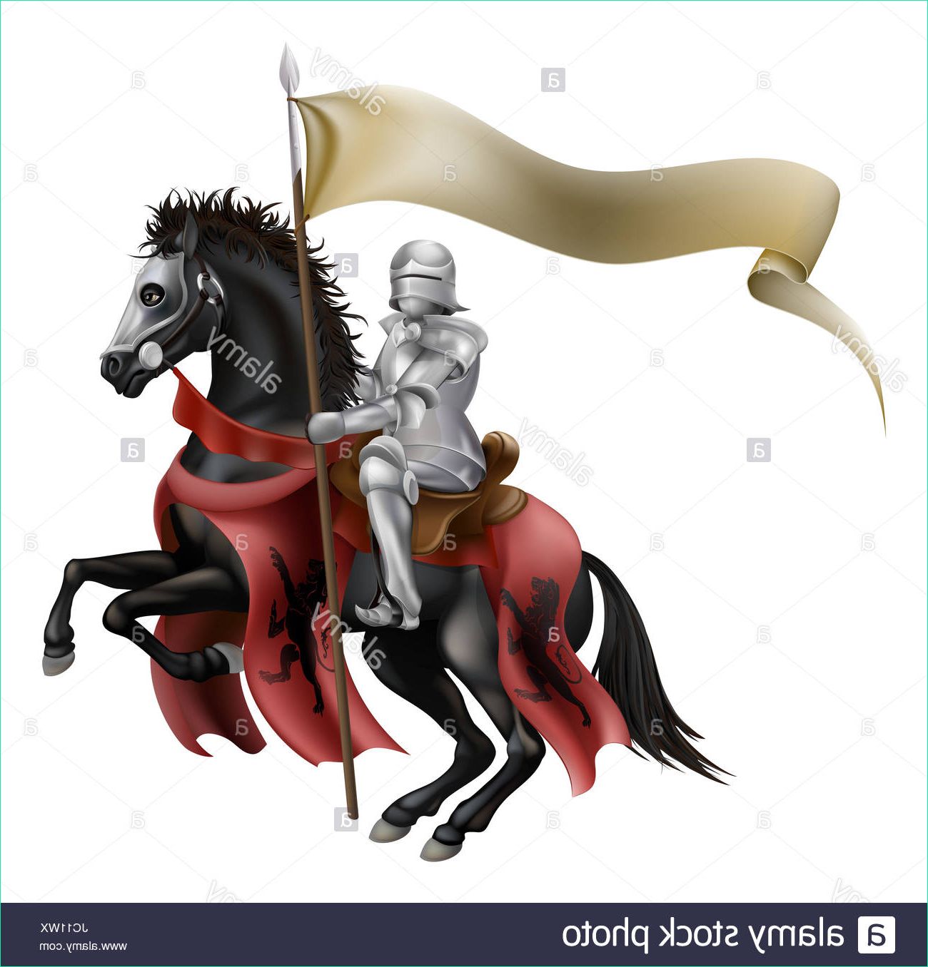 Chevalier Sur son Cheval Cool Stock Knight Horse Knights tournament S &amp; Knight