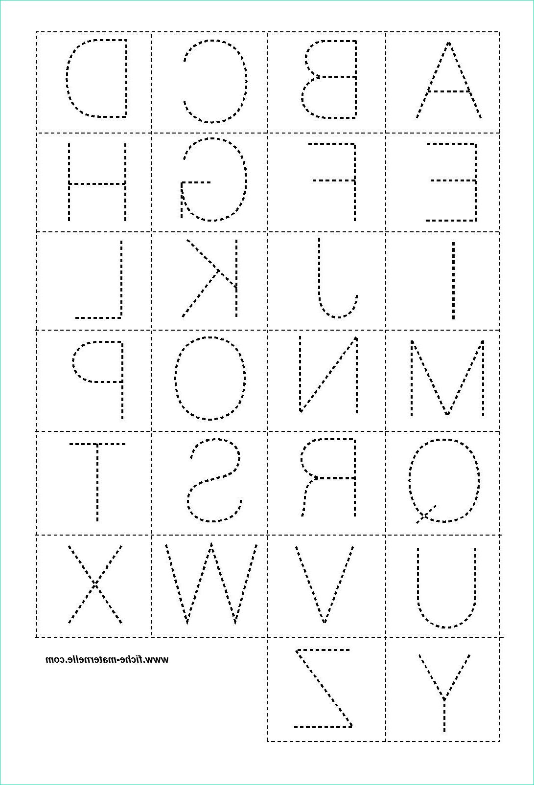 Coloriage Alphabet Maternelle Inspirant Photographie Lettres En Pointillé Pour La Classe