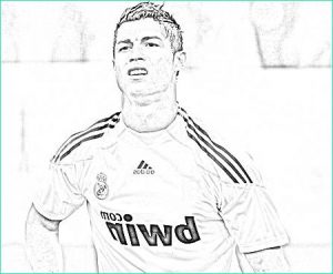 Coloriage Cristiano Ronaldo Beau Stock Dibujos De Cristiano Ronaldo Para Colorear