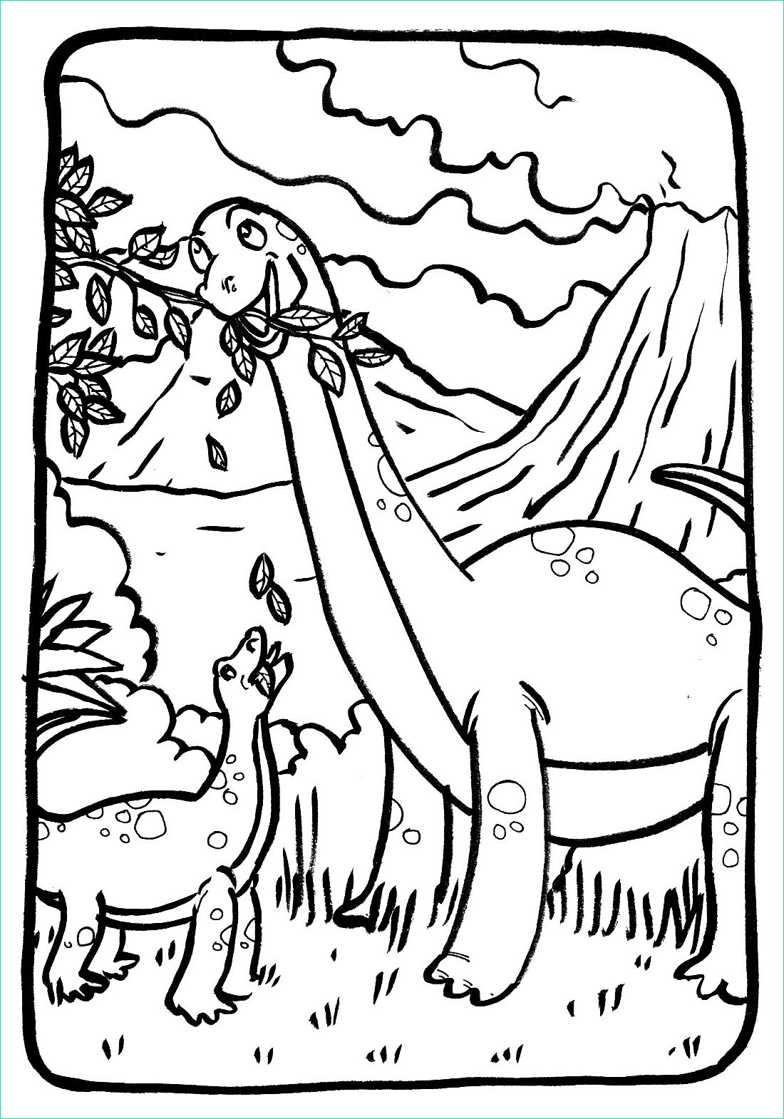 Coloriage Dinosaure A Imprimer Beau Photos Dinosaurs Free to Color for Kids Diplodocus Family