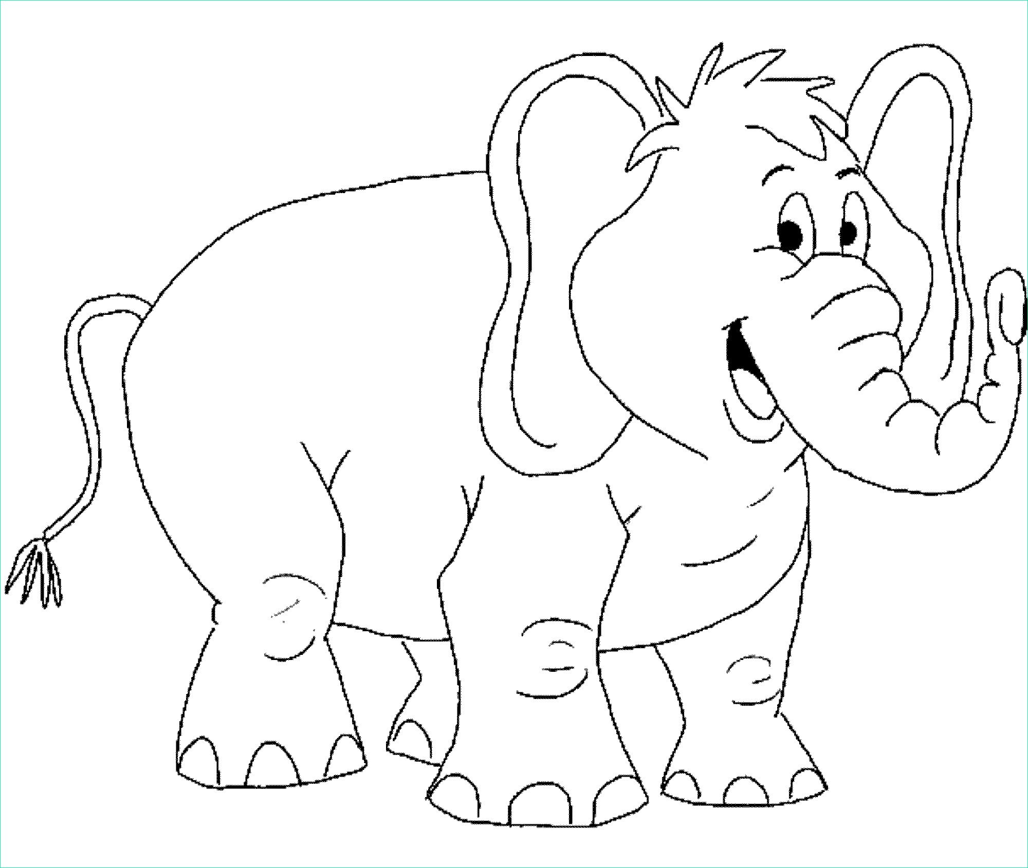 Coloriage Elephant Bestof Images Elephant Coloring Pages for toddlers