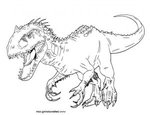 Coloriage Indominus Rex Beau Stock Jurassic World Coloring Pages Adominus Rex Free
