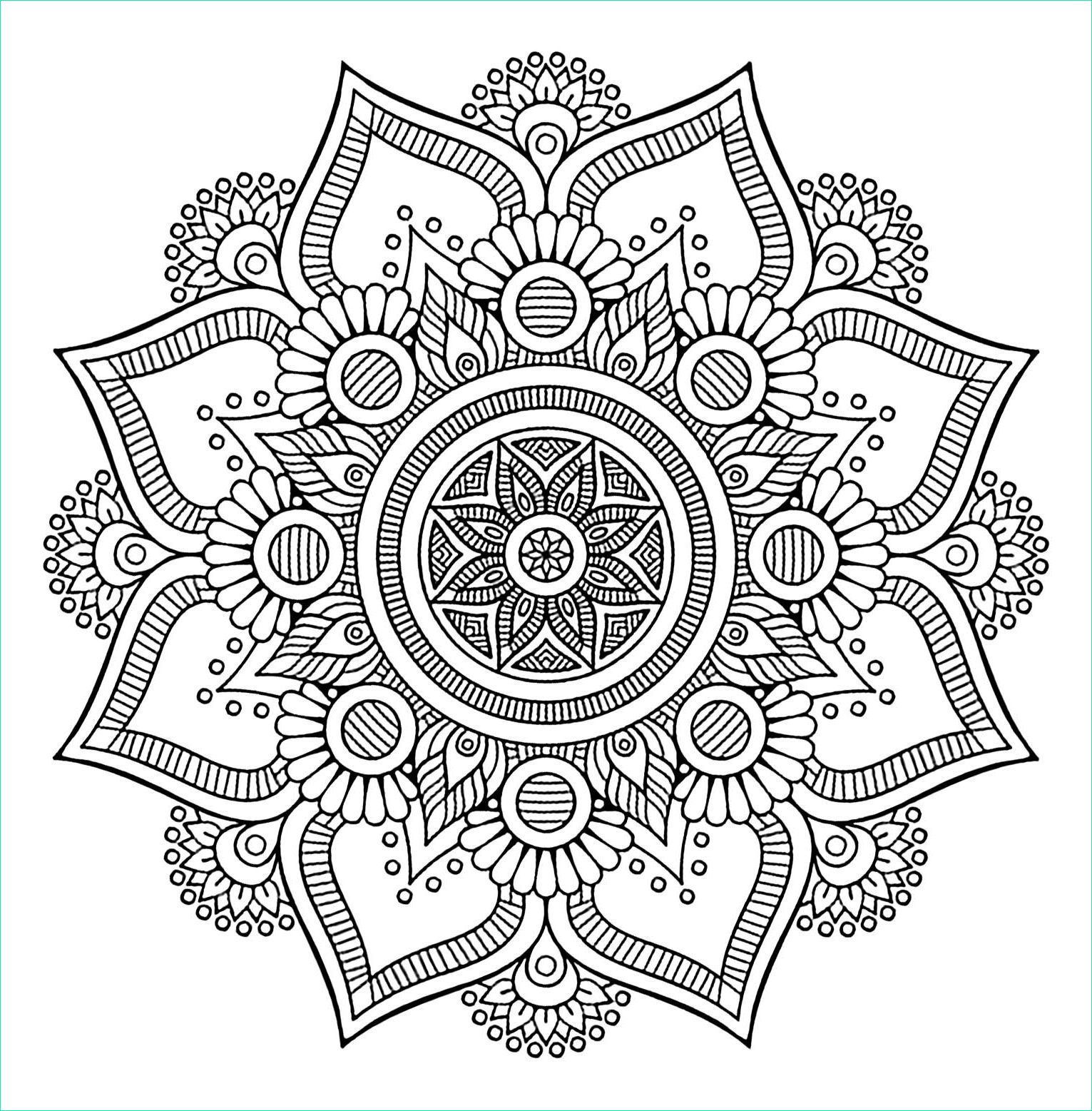 Coloriage Madala Beau Images the Big Flower Mandalas Adult Coloring Pages