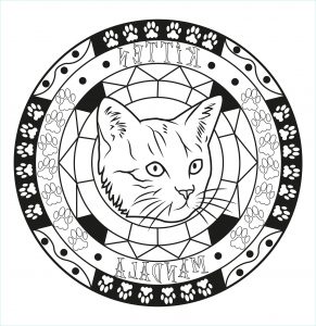 Coloriage Mandala Animaux Chat Cool Galerie Coloriage De Chat Pour Enfants Coloriages De Chats
