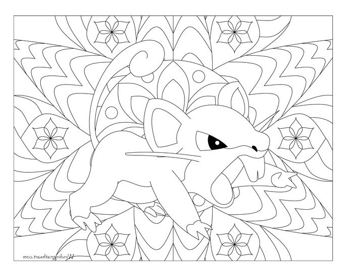 Coloriage Mandala Pokemon Luxe Images Adult Pokemon Coloring Page Rattata