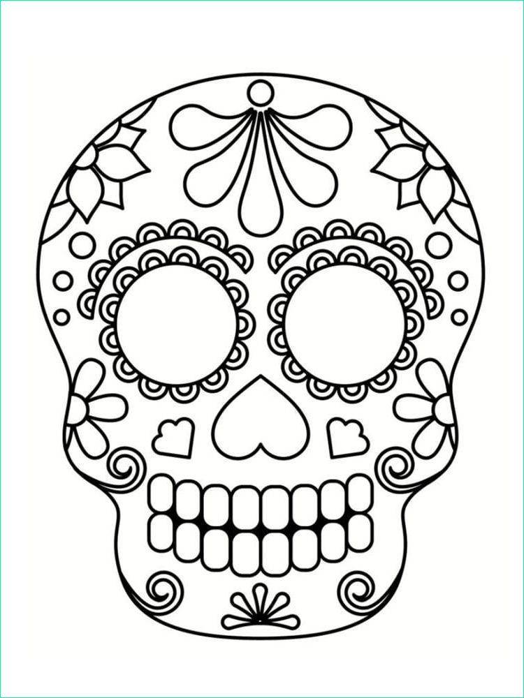 Coloriage Mandala Tete De Mort Nouveau Galerie Coloriage Tête De Mort Mexicaine 20 Dessins à Imprimer