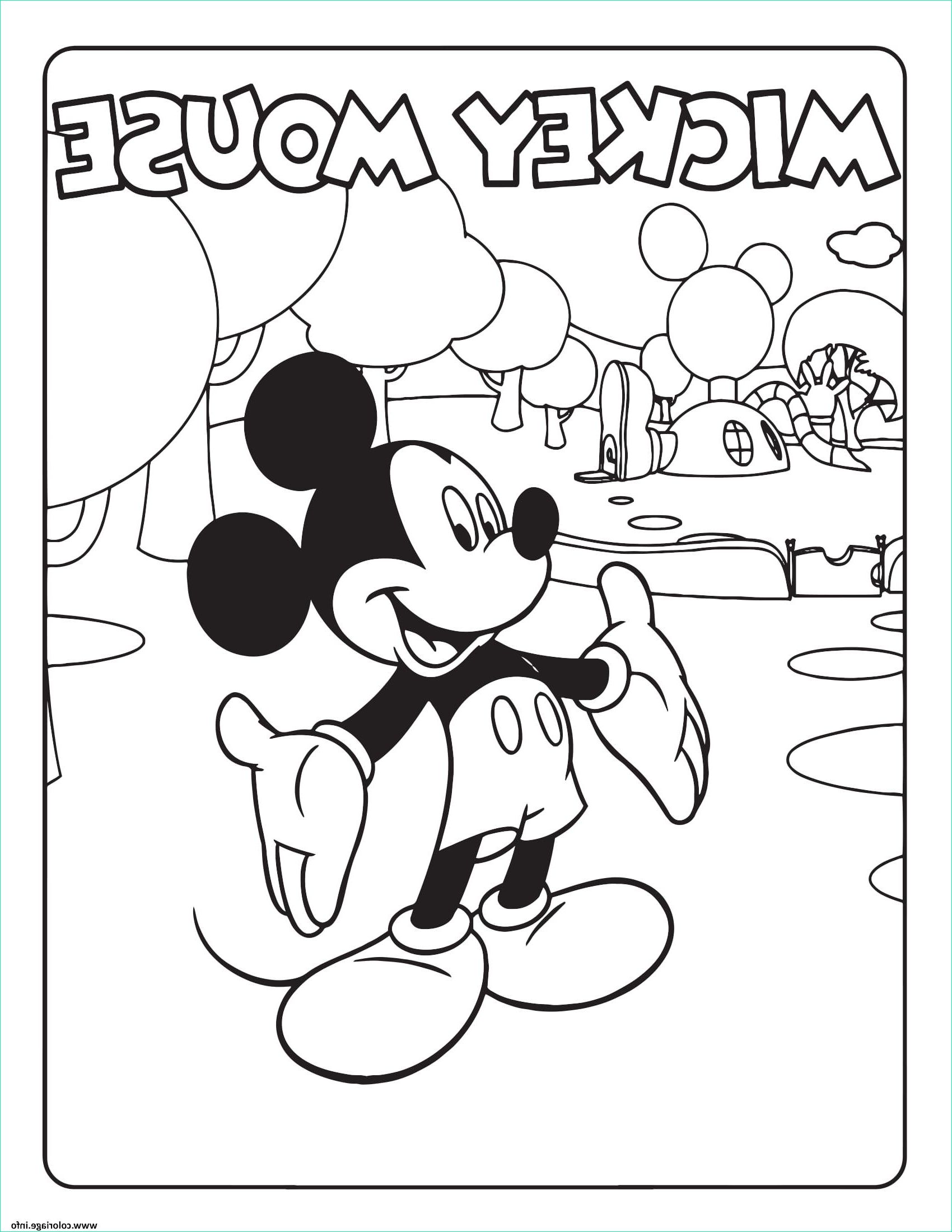 Coloriage Mickey Mouse Nouveau Stock Coloriage Mickey Mouse Dessin
