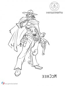Coloriage Overwatch Nouveau Photographie Mccree From Overwatch Coloring Pages Free Printable