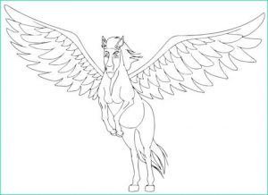 Coloriage Pégase Inspirant Photos Pegasus is Taking Off Coloring Page