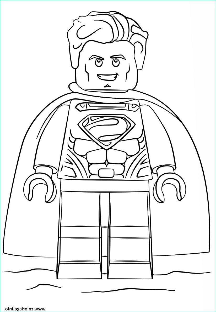 Coloriage Super Héros Lego Beau Photographie Coloriage Lego Superman Super Heroes Dessin