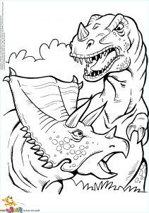 Coloriage T-rex Cool Images T Rex and Triceratops $0 00