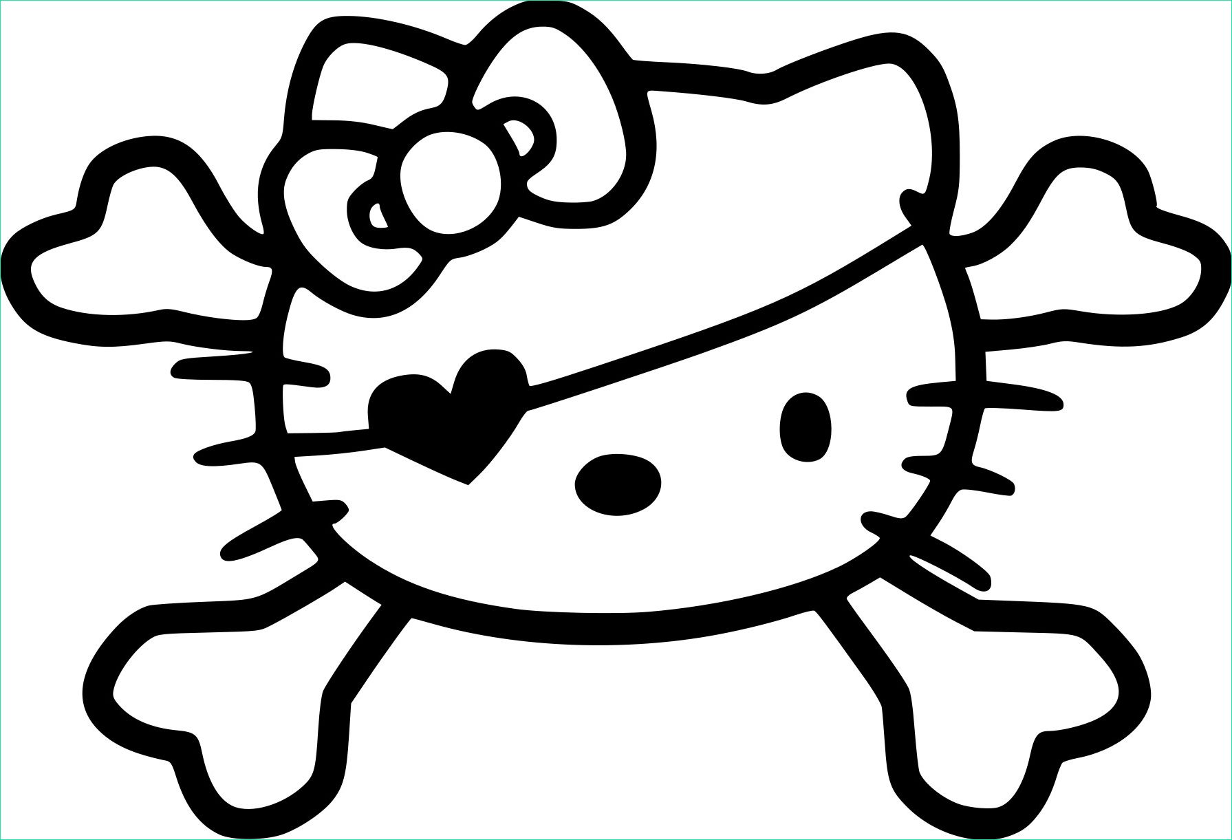 Dessin à Imprimer Hello Kitty Inspirant Stock Gothic Hello Kitty Coloring Pages – Vingel
