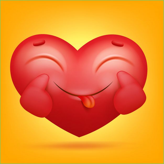 Dessin Coeur Nouveau Photographie Icône De Personnage Smiley Emoji Coeur Dessin Animé