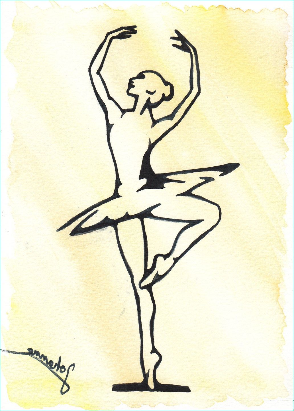Dessin Danseuse étoile Nouveau Galerie Danseuse étoile Illustrée 13x18cm