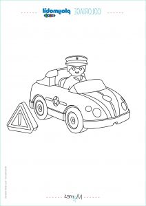 Dessin De Playmobil à Imprimer Beau Galerie Coloriage La Voiture De Police Et Le Policier Playmobil