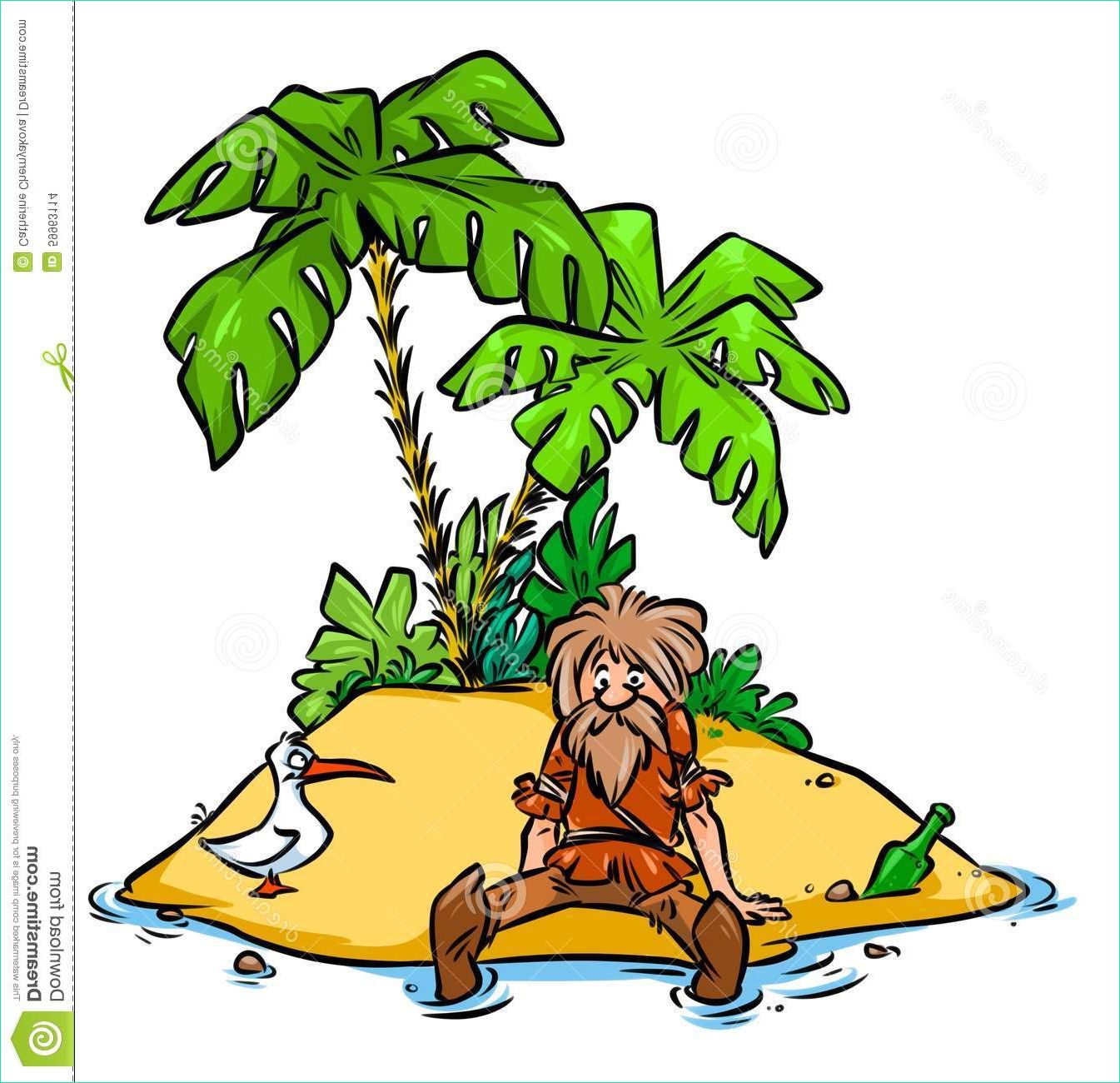 Dessin île Impressionnant Image Desert island Robinson Crusoe Stock Illustration Image